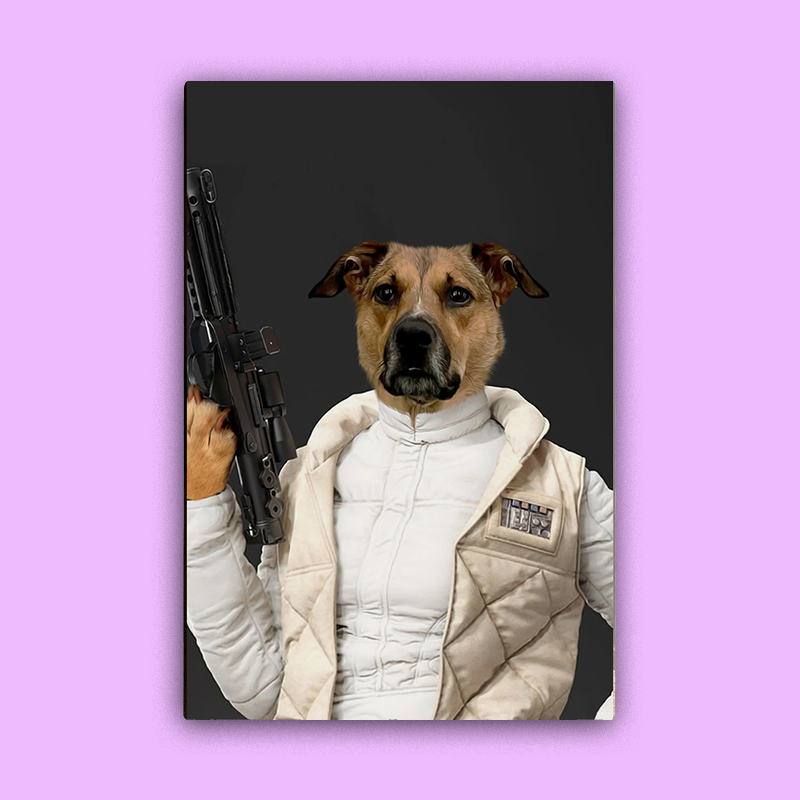 Personalized Princess Leia Pet Portrait - Star Wars Gift